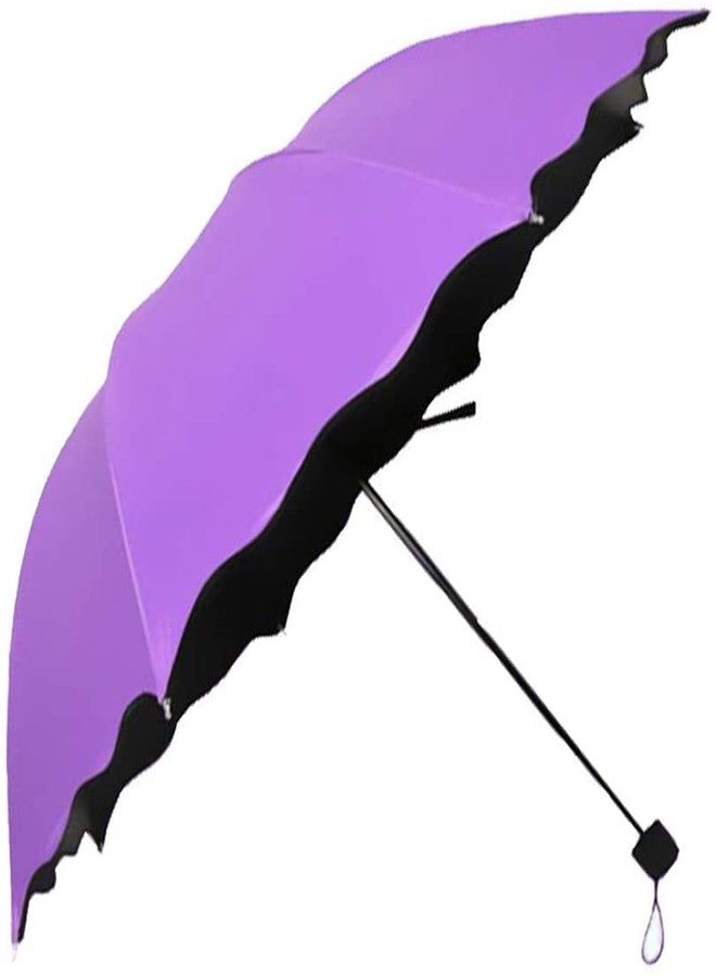 REXERA Portable Auto Travel Umbrella - Umbrellas for Rain Windproof, Strong & Easy Auto Open/Close Button for Single Use Umbrella for Wind and Rain, Perfect Car Umbrella for Men & Women (PURPLE) - Image 1