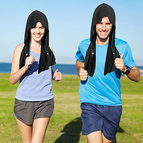 Sukeen Cooling Hoodie Towel, Cooling Towels for Neck and Face Absorbent Quick Drying, Cooling Neck Wraps UV Protection Sport Workout Camping Cycling Cooling Towel - Image 4