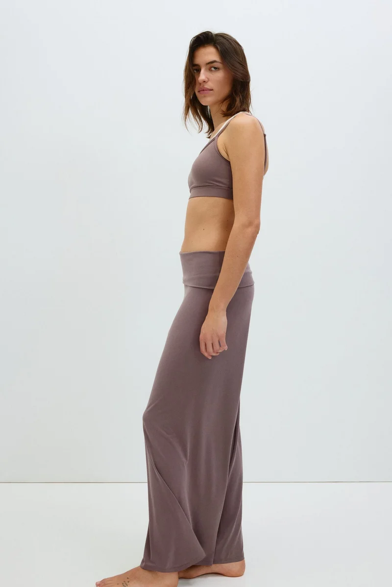 H&M Foldover-waist sports trousers