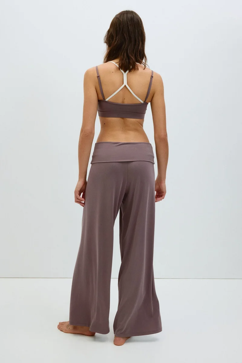 H&M Foldover-waist sports trousers
