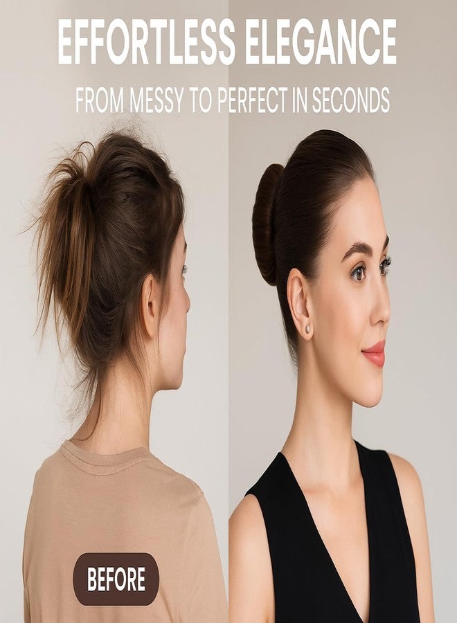 Cerrito Donut Hair Bun accessories for women, Mesh Puff Juda Bun Shaper Set for Easy & Elegant Buns, Lightweight Hair Accessories for Girls & Women, Pack of 3 (Small, Medium & Large) - Image 3