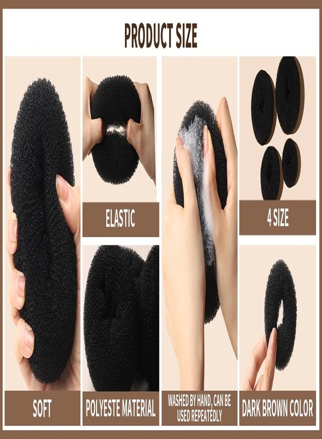 Cerrito Donut Hair Bun accessories for women, Mesh Puff Juda Bun Shaper Set for Easy & Elegant Buns, Lightweight Hair Accessories for Girls & Women, Pack of 3 (Small, Medium & Large) - Image 5