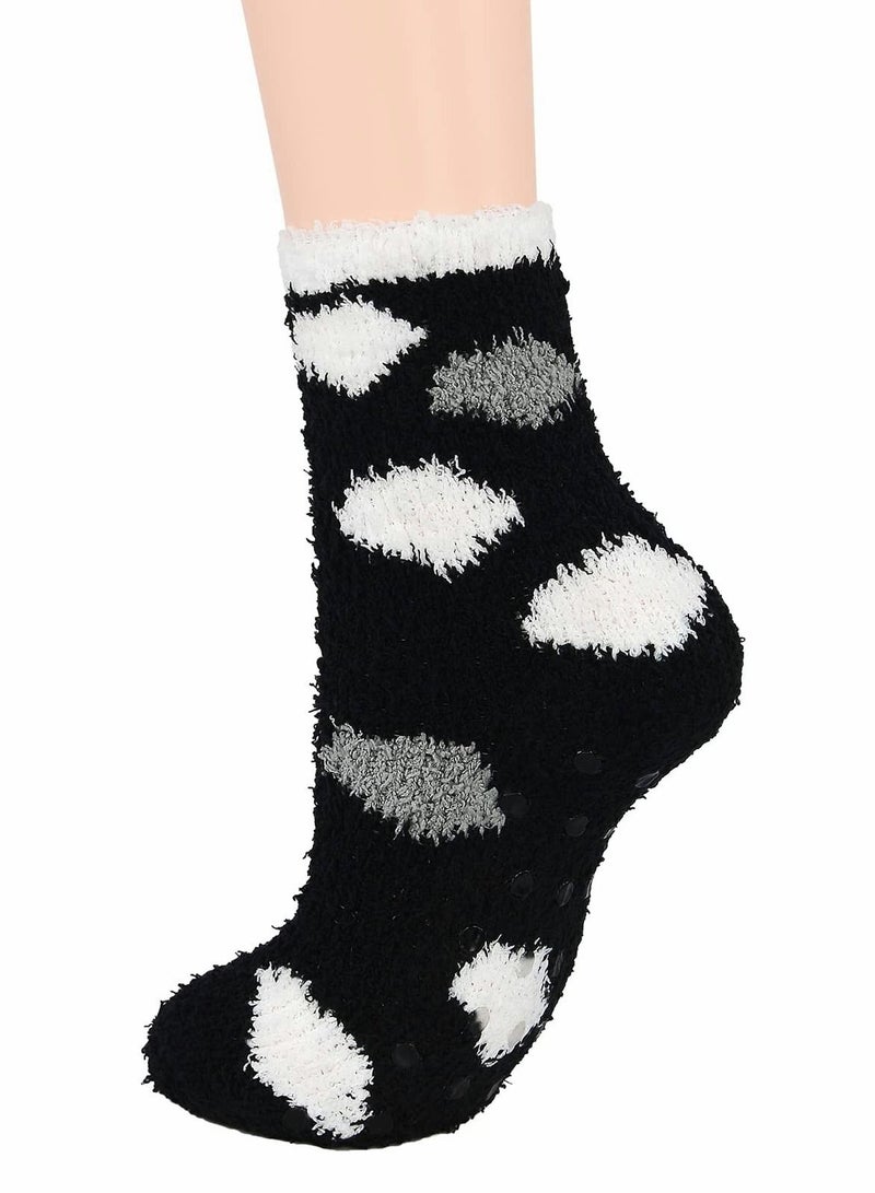 KASTWAVE 5 PCS Womens Winter Socks Fluffy Sleep Socks Fleece Fuzzy Socks Athletic Warm Socks Plush Cozy Socks - Image 2