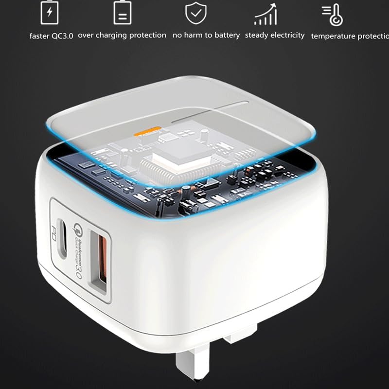FONENG UK22 QC+PD 20W Fast Charger (Fast 3A) - SG - Image 2