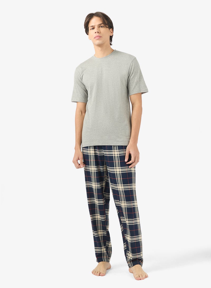 سفنتي فايف طقم بيجامة تيشيرت وبنطلون - Image 1