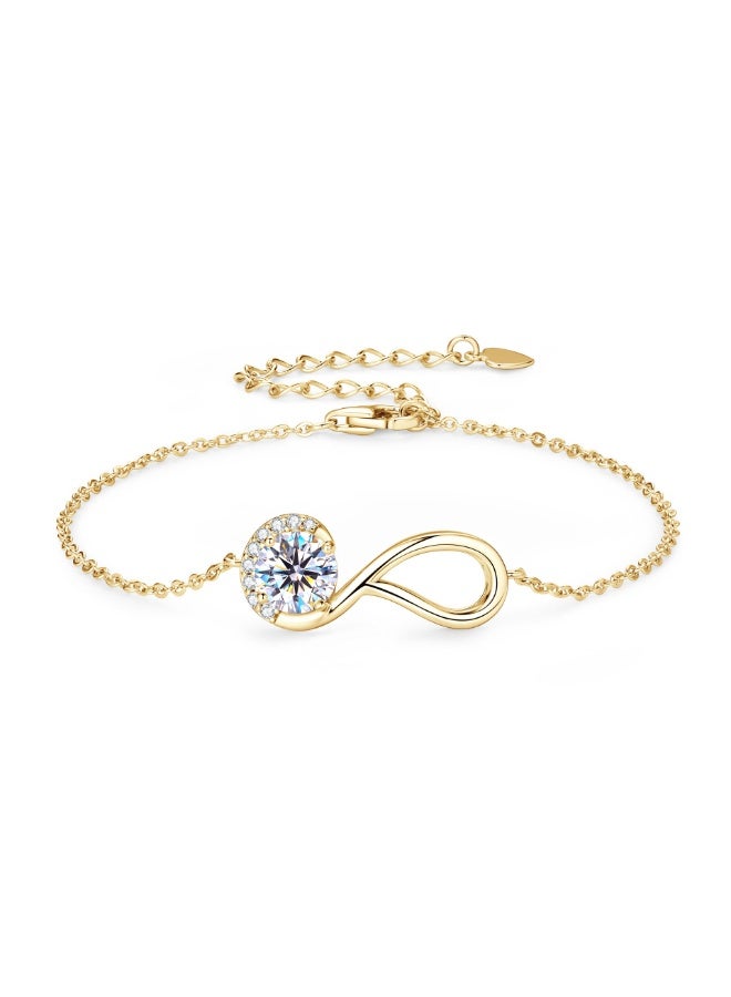 KUYING New Infinite Eternal Unscented Mosan Diamond Bracelet - Image 2