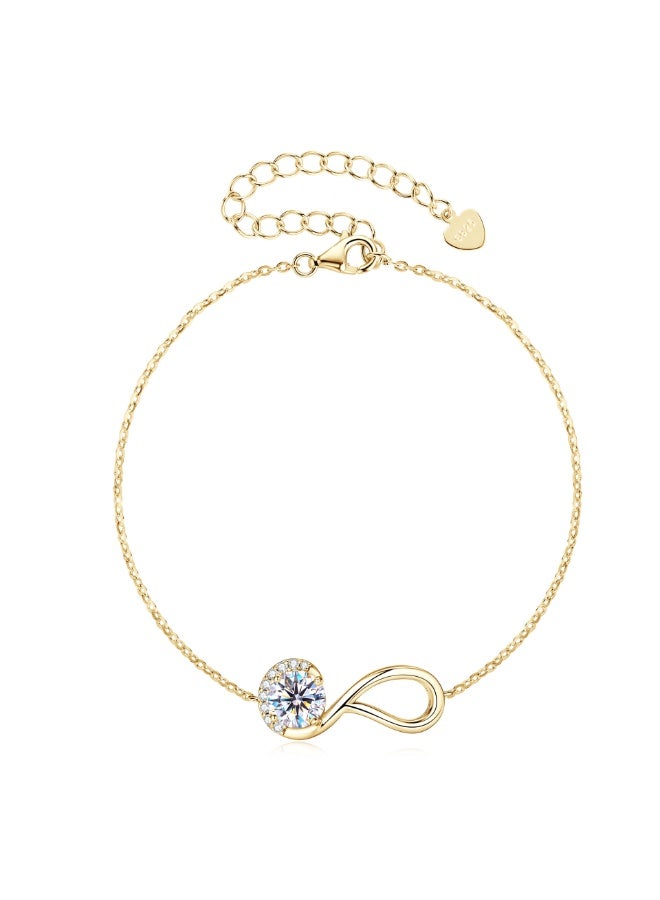 KUYING New Infinite Eternal Unscented Mosan Diamond Bracelet - Image 1