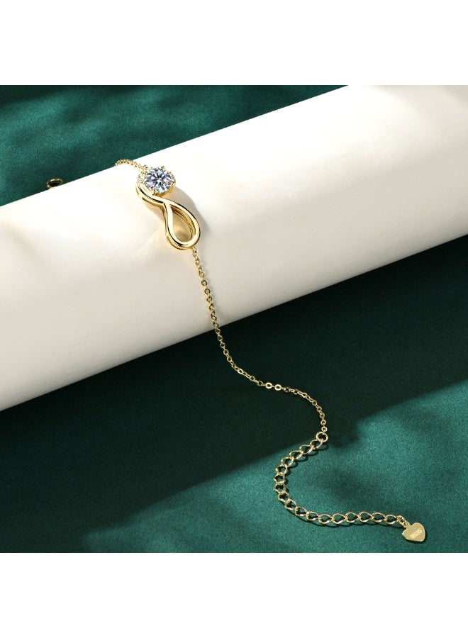 KUYING New Infinite Eternal Unscented Mosan Diamond Bracelet - Image 3