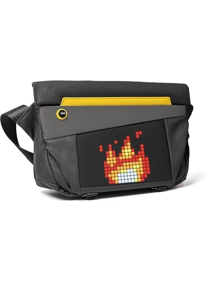 Divoom Pixoo Slingbag-V Shoulder Bag with LED Customizable Animation Screen and App Control, Black, One Size - Image 1