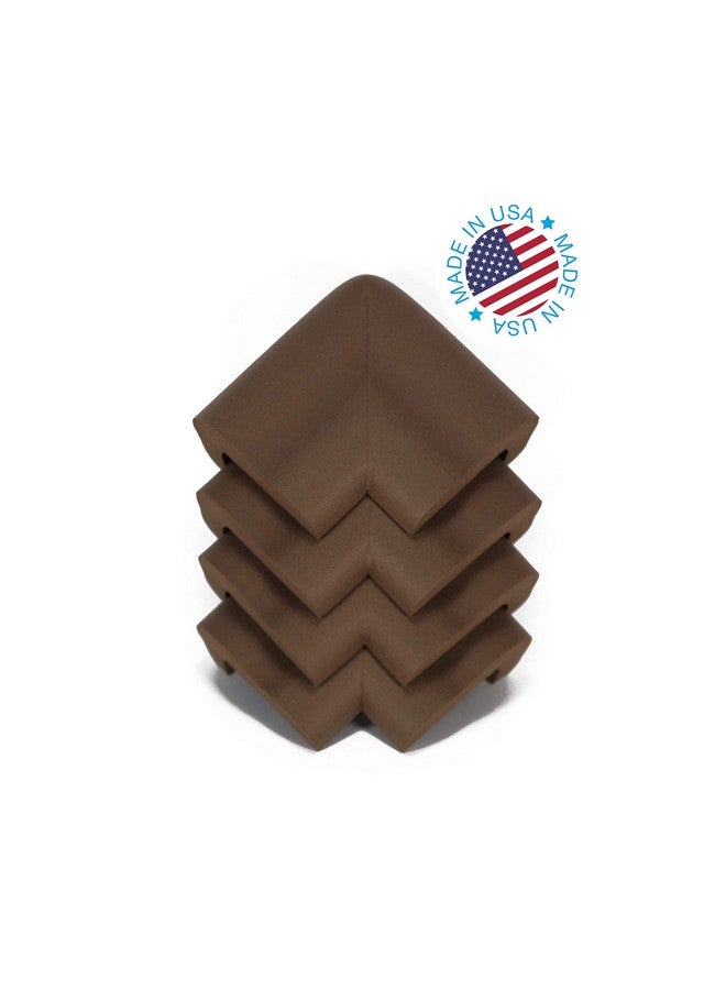 KidKusion Jumbo Corner Cushion | Made in USA | Brown | 4 Pack | Furniture and Corner Protector - Image 1