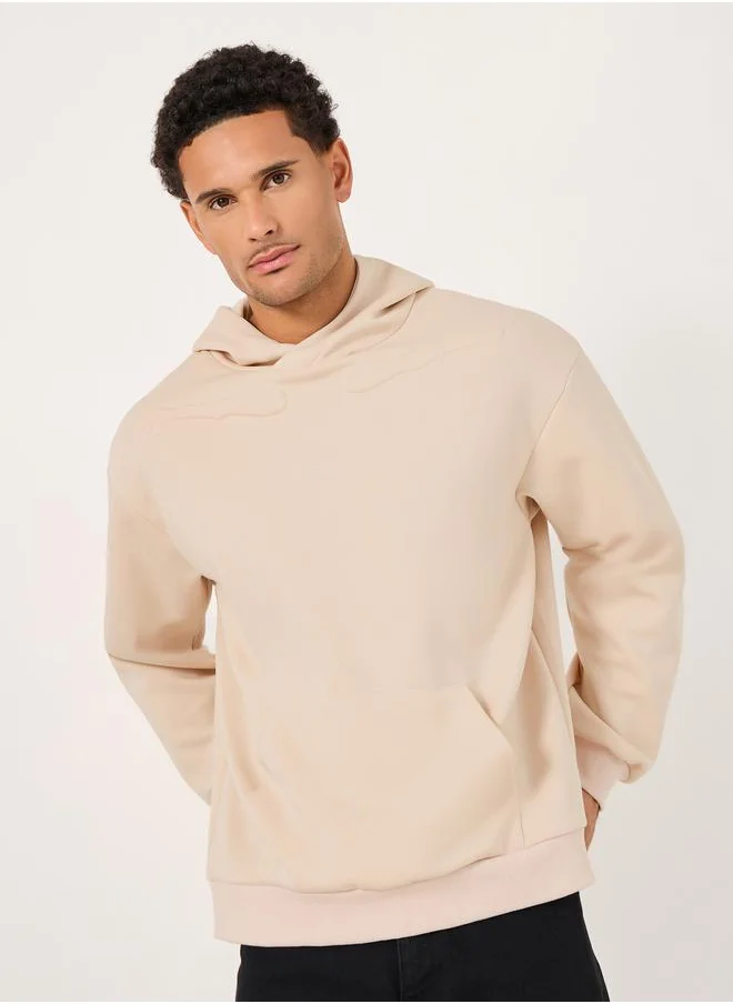 ستايلي Premium Boxy Scuba Hoodie with Back Embossing