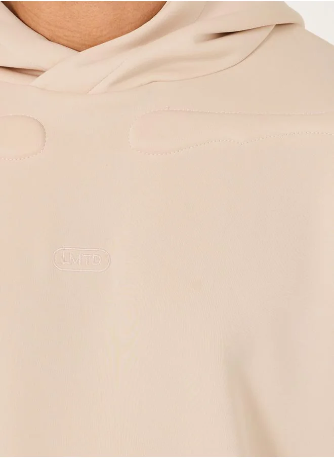 ستايلي Premium Boxy Scuba Hoodie with Back Embossing