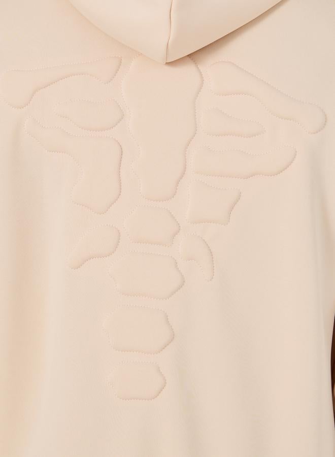 ستايلي هودي سكوبا بوكسي فاخر بنقش خلفي - Image 5