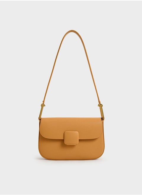 Koa Square Push-Lock Shoulder Bag