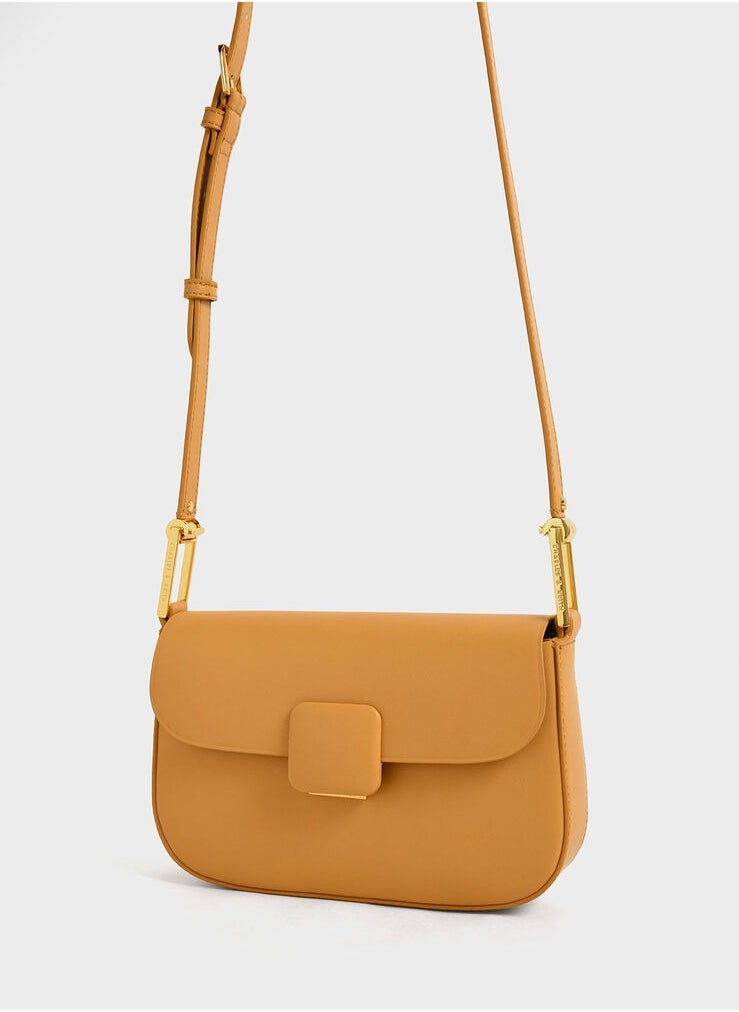 Charles & Keith Koa Square Push-Lock Shoulder Bag  - Image 3
