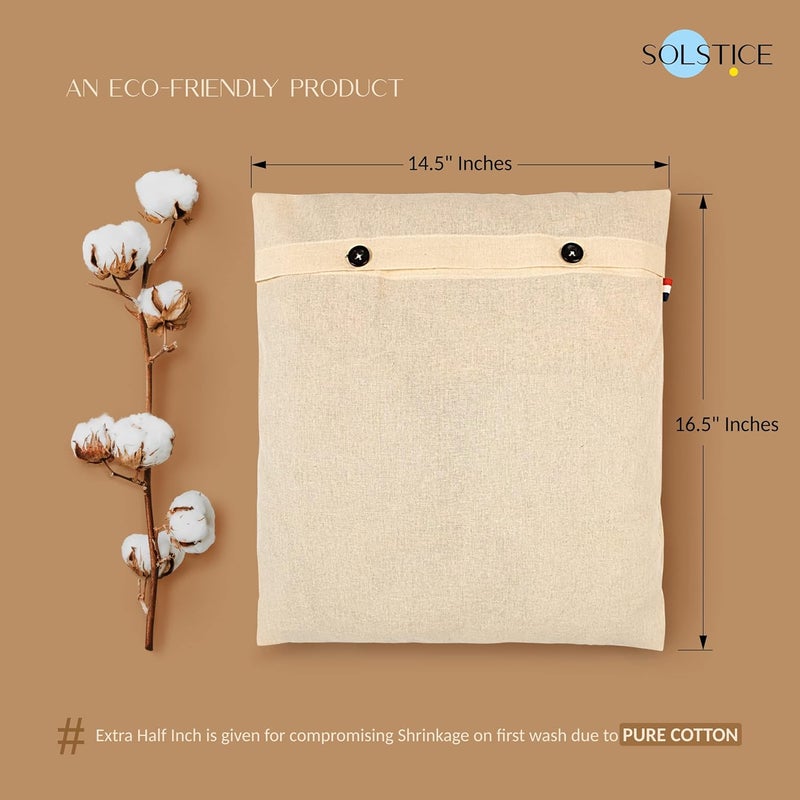 Solstice Cotton Saree Bags For Silk Saree Covers | Clothes Covers For Storage Pack Of 8 Of 16 X 14 (Inches) For Clothes Storage Bag | Wardrobe Organizer (Plain) - White - Image 2