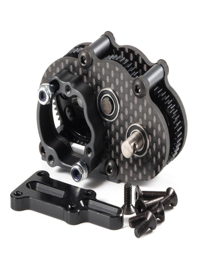 ZMHOBBY Carbon Fiber OD-3 Transmission Overdrive Gearbox 18.6% Front OD for 1/10 RC Crawler LCG Chassis Comp Rigs (Right Motor Version) - Image 1