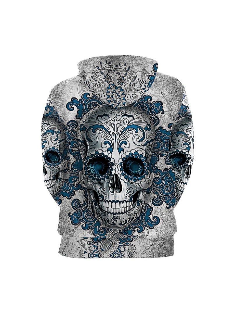 Loquat Single Piece 3D Digital Printed Loose Hooded Sweater  - Image 2