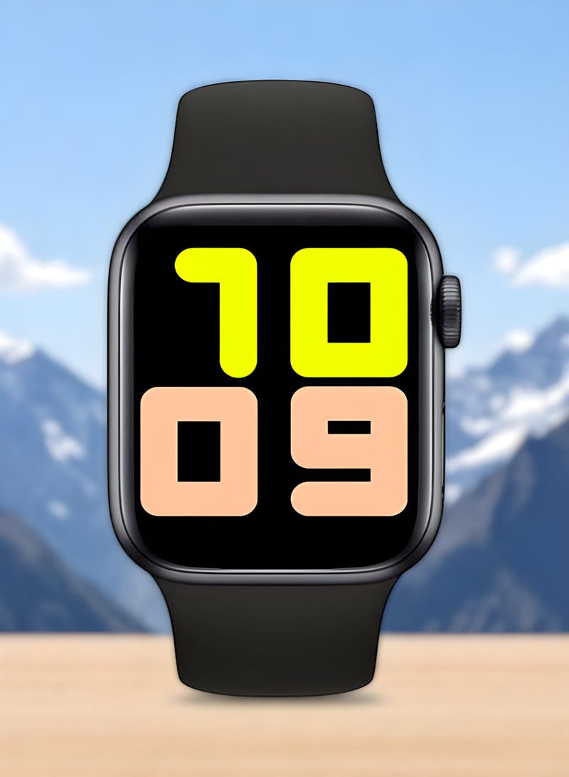 300.0 mAh Series 5 Smart Watch With Replacement Strap Black - Image 3
