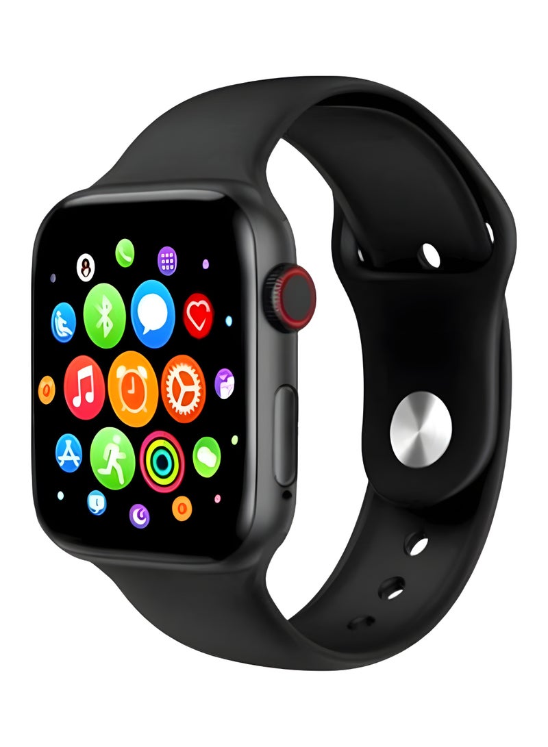 300.0 mAh Series 5 Smart Watch With Replacement Strap Black - Image 1