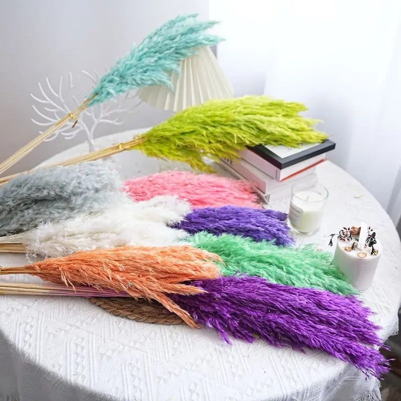 Bluejw Natural Dried Pampas Grass Decor - Small Pampas Reeds in Natural Colors - Perfect for Wedding, Christmas, and Dried Plants Arrangements - Image 5