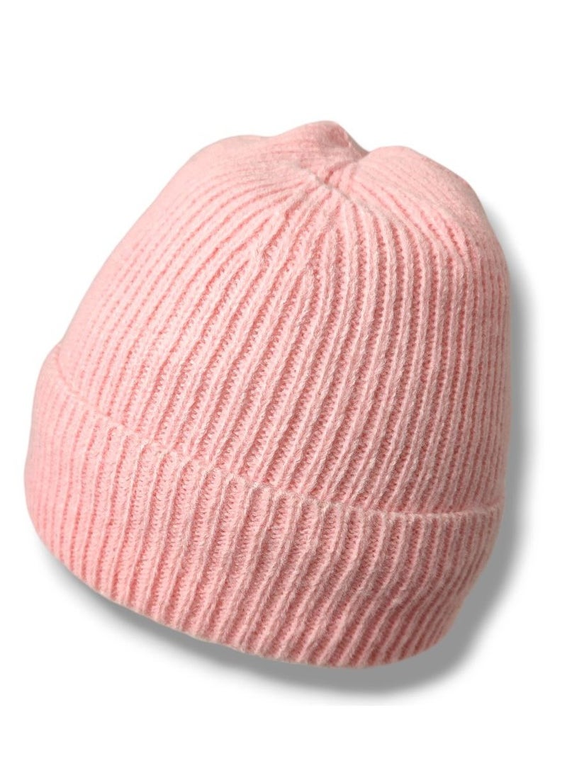 Multi-Colored Wool Winter Hat with Fur Lining  Warm and Stylish Unisex Design.  - Image 1