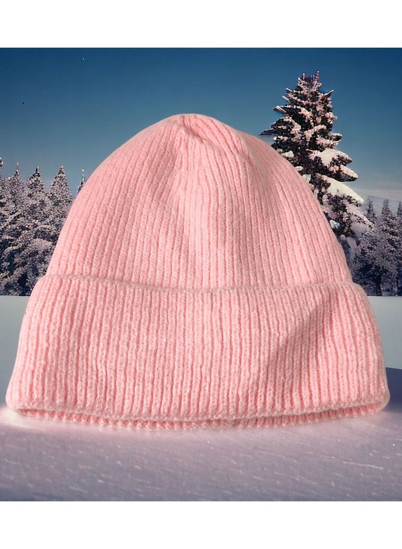 Multi-Colored Wool Winter Hat with Fur Lining  Warm and Stylish Unisex Design.  - Image 4