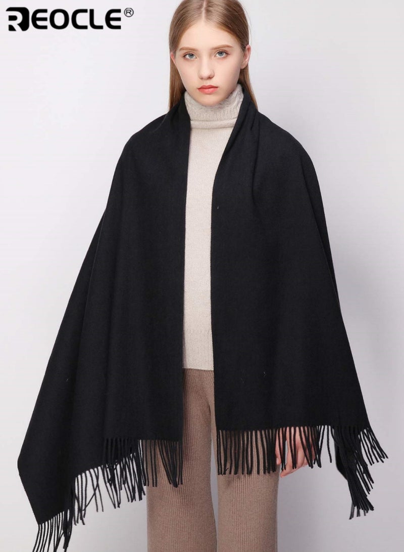 ريوكل وشاح نسائي من الباشمينه بتصميم طويل وكبير وميزة فستان المساء وشال زفاف مع دفء الشتاء للملابس الرسمية في الاحتفالات - Image 3