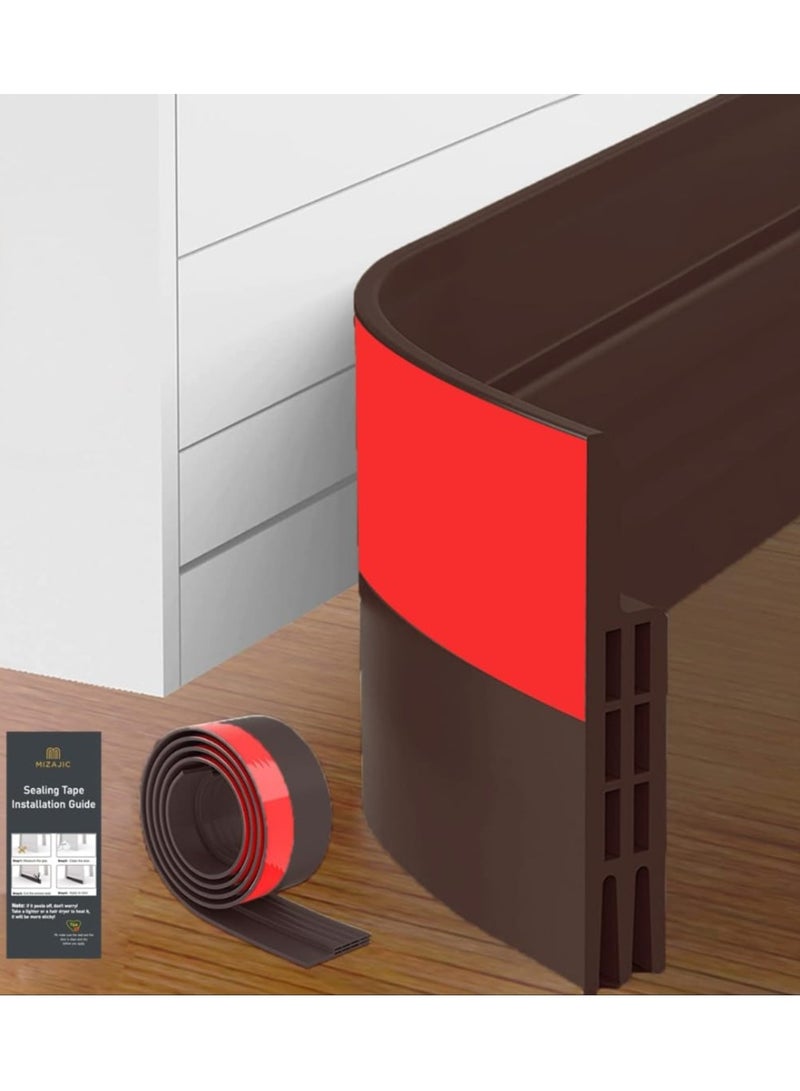 Under door draft stopper for exterior and interior doors, soundproof strip. - Image 1