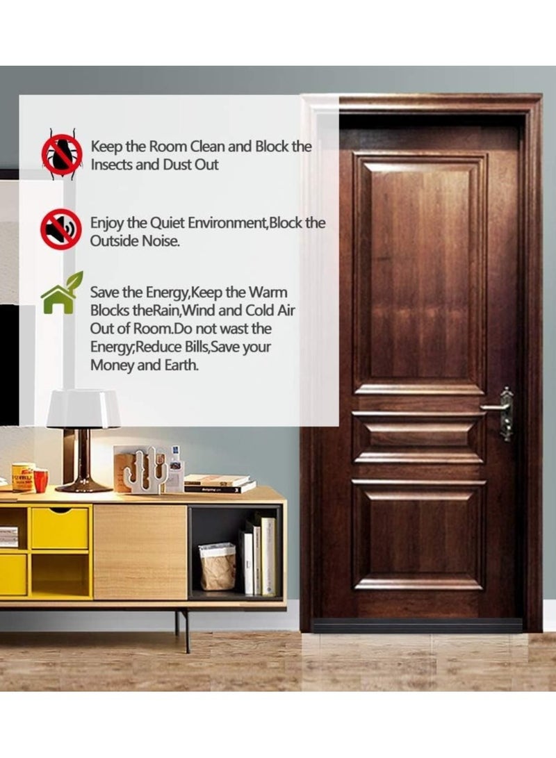 Under door draft stopper for exterior and interior doors, soundproof strip. - Image 5