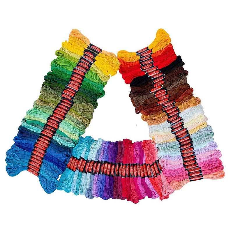 DIY Crafts Design # No 1, Pack Of 300 Pcs, Pack of 300 Skiens Embroidery Floss Cr (Design # No 1, Pack Of 300 Pcs) - Image 4