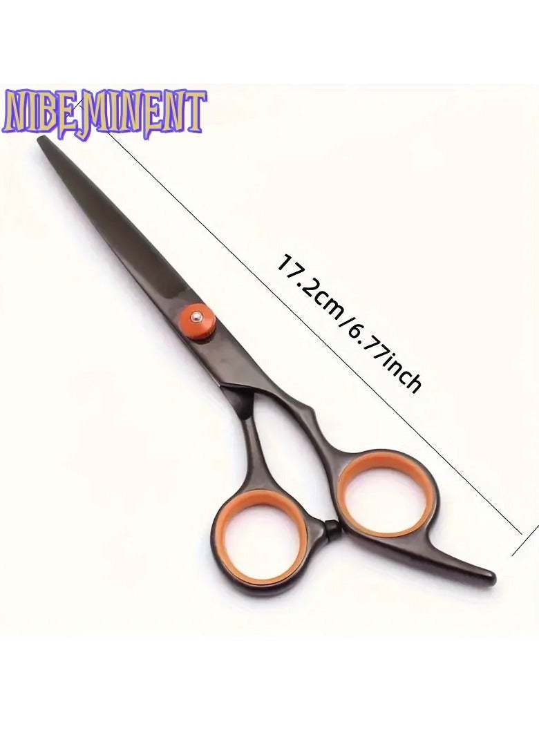 NIBEMINENT 6-inch hair cutting scissors hair cutting tool set. Hair cutting scissors set. Thinning scissors styling tool, shaver comb set, hair cutting comb, shaver, double-sided comb, apple comb - Image 4