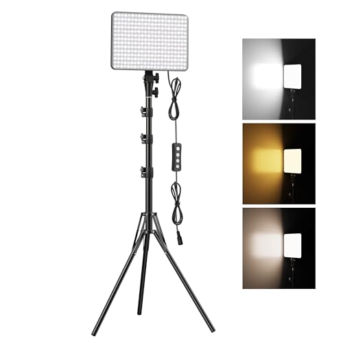 Anautin 30W Upgraded Photography Lighting Kit, Anautin 1-Pack LED Video Lighting for Video Recording, 3700Lux Studio Lights with Tripod Stand for Photography, Streaming, Gaming, Podcast, Filming, Vlogging - Image 1