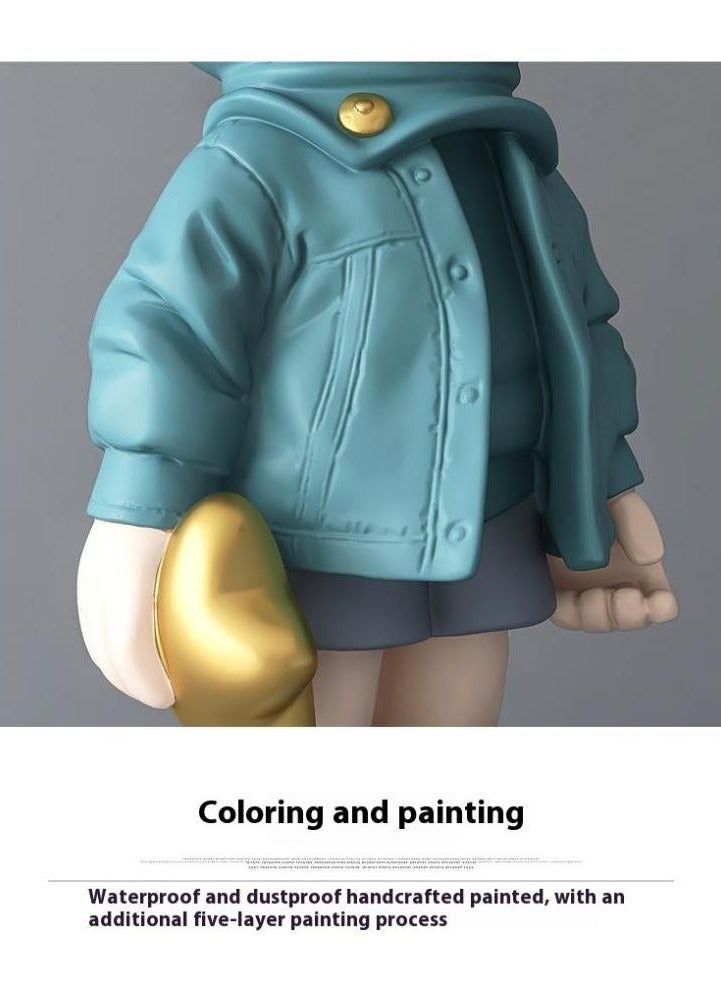 SISGL تماثيل رائد الفضاء تمثال فضائي هدايا فنية من الراتنج تمثال أزرق زينة ديكور غرفة للرجال، المنزل والحرف، ملحقات سطح المكتب، زينة طاولة، غرفة المعيشة، المكتب، رف الكتب - Image 5