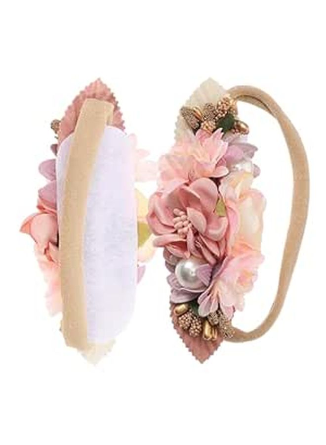 Newborn Flower Headband Soft Floral Hair Accessory 2pcs Small Flowers Suitable For Photo Shoots And Daily Wear - Image 1