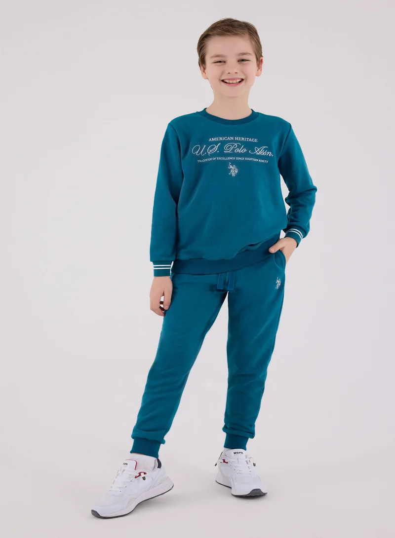 يو اس بولو اسن طقم جمبسوت أولاد يو إس بولو أسن. أخضر بط