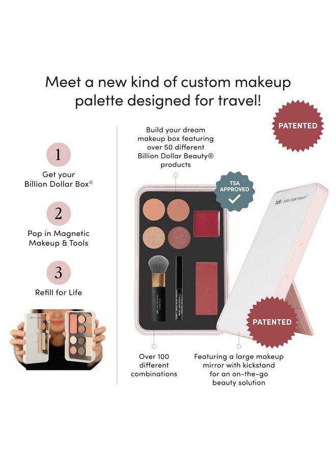 billion dollar brows Beauty Box, All-in-One, Customizable, Sustainable, Convenient, Full Face Makeup Palette, Cruelty Free (Beauty Box) - Image 4