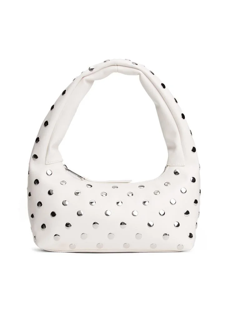 تومي جينز حقيبة كتف مزينة بقطع معدنية