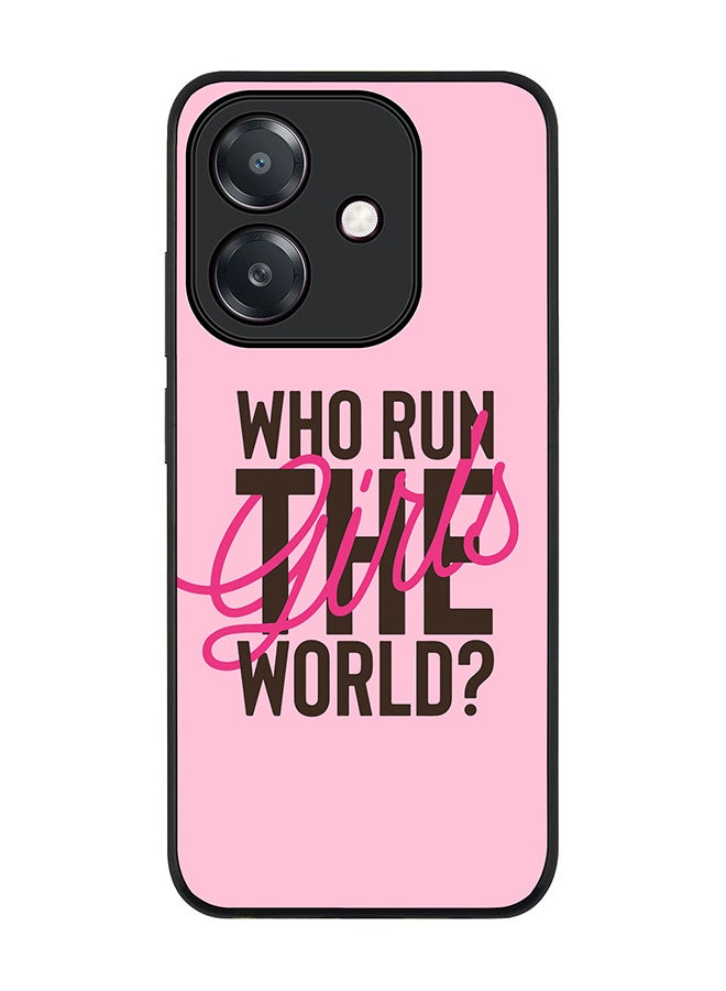 Stylizedd For Oppo A5i Case,Slim fit Camera Protection, Shockproof Thin Phone cover  - Who run the world?