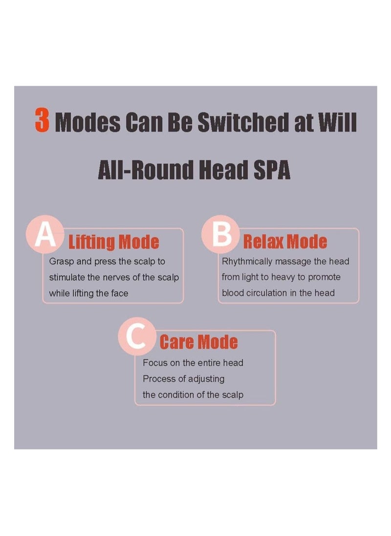 Generic - Smart Air Pressure Head Massage Sleep Aiding Wireless Head Scalp Massager Heat Hot Compress Relieve Headache Pain Insomnia - Image 1