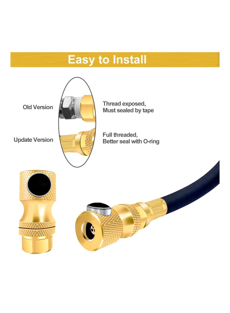 Locking Air Chuck, Heavy-Duty Brass Air Chuck for Tires, Easy to Use, Leak-Proof, Rated up to 200psi (2 Pack) - Image 5
