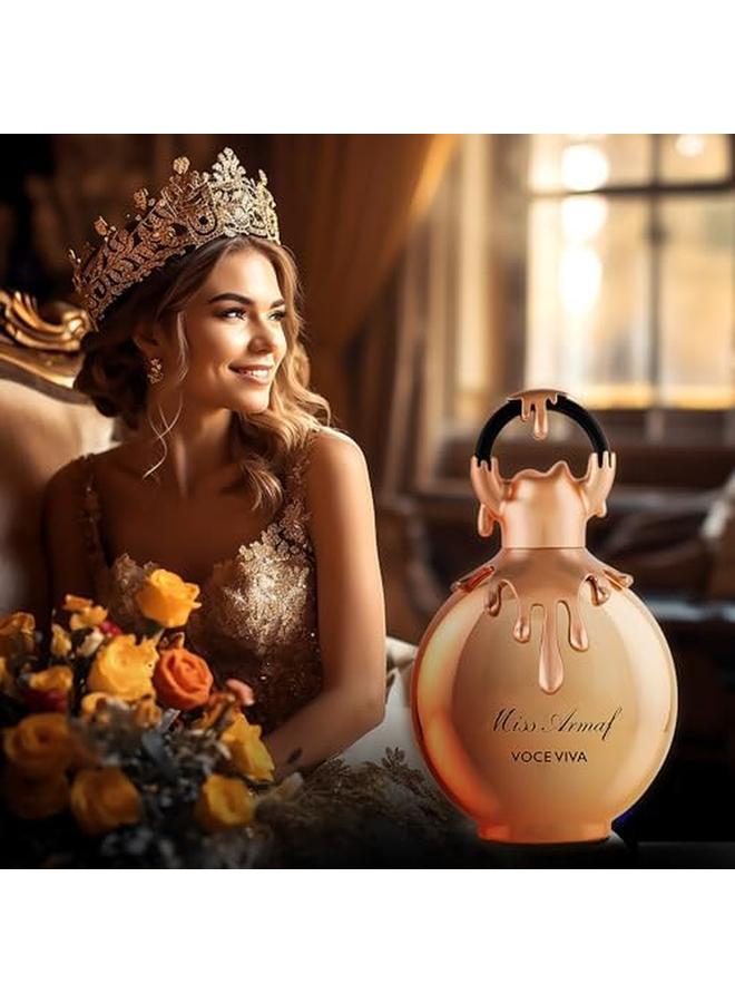 أرماف عطر للنساء مس فوس فيفا او دي بارفان 100 مل لعطرها الطويل الأمد ذهبي - Image 3