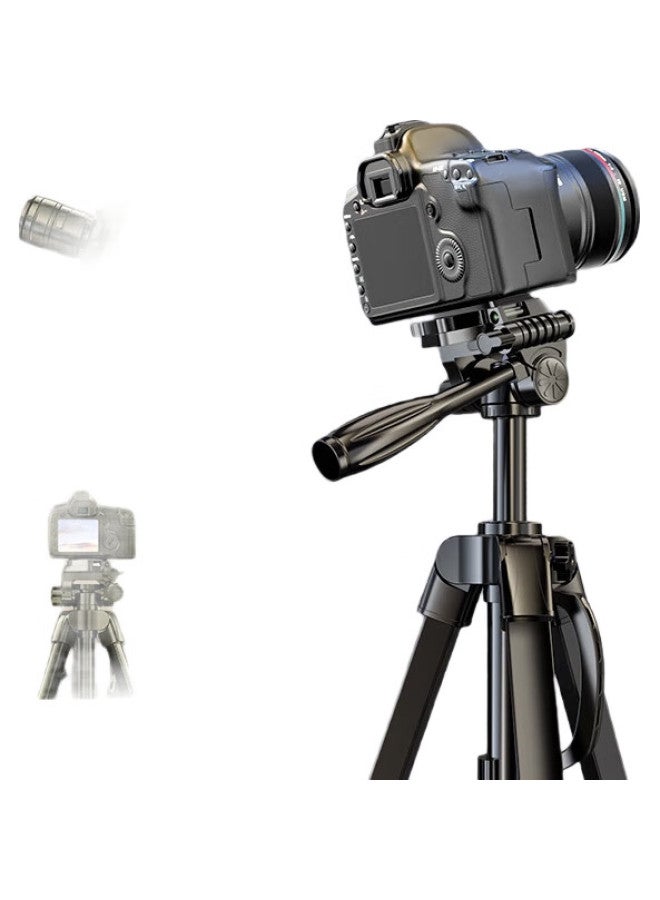 samtogo Camera Tripod For Mirrorless, Digital Slr, Professional Photography, Portable Outdoor 3D Gimbal Stabilizer For Phone And Shooting, Suitable For Canon And Sony, 1.5 Meters - Image 2