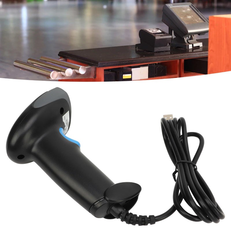 1D QR Scanner Handheld USB Plug Play Lightweight ABS Material For Logistics And Supermarkets - Image 4