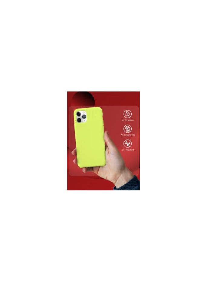 CATANES [for iPhone 11 Pro] Silicone Case Shockproof Protective Case Anti Scratch Smooth Case Cover/Lime - Image 1