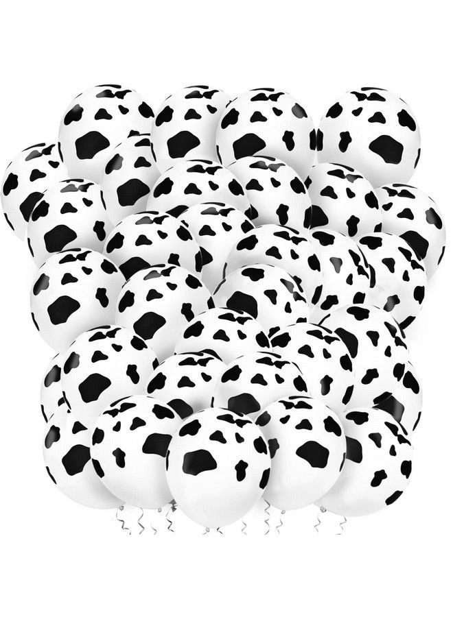 LovesTown 100 Pcs Cow Print Balloons 12 Inch Cow Balloons Latex Balloons For Children Party Cowboy Theme Birthday Party Favor - Image 2