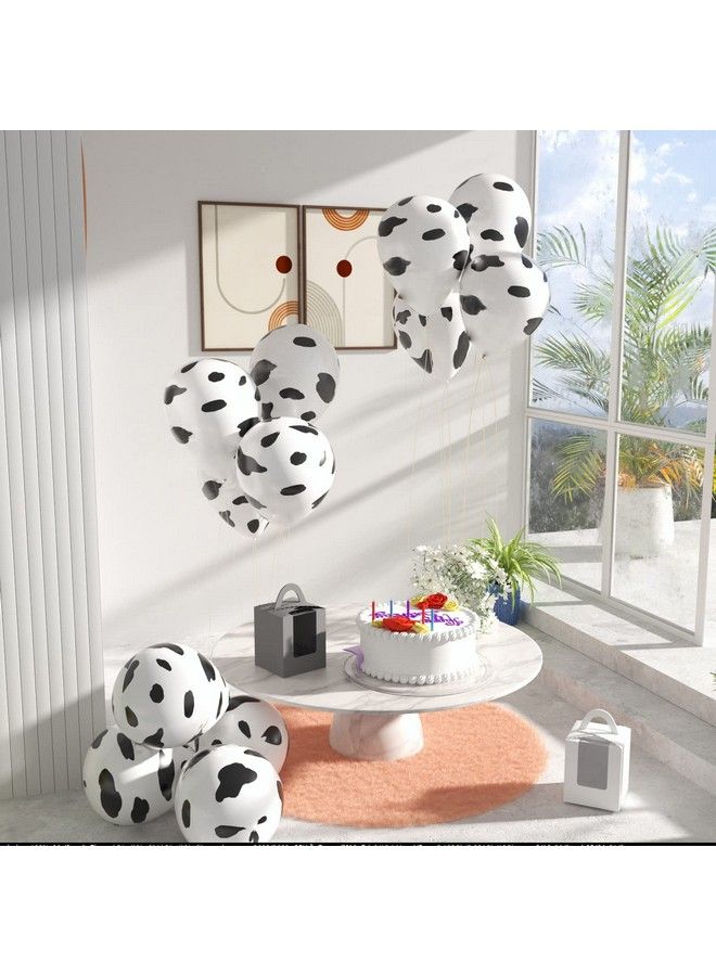 LovesTown 100 Pcs Cow Print Balloons 12 Inch Cow Balloons Latex Balloons For Children Party Cowboy Theme Birthday Party Favor - Image 5