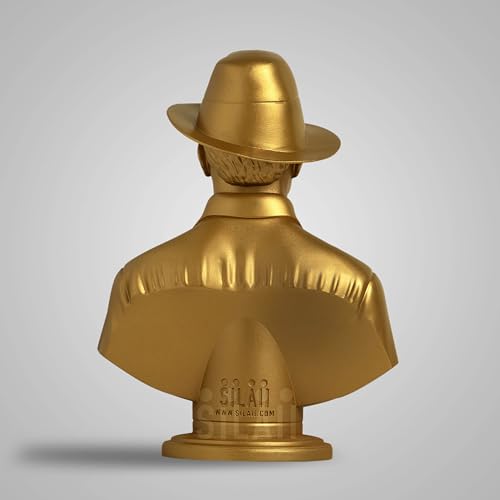 SILAII Bhagat Singh Bust Sculpture (Gold, 8 Inch) - Image 4