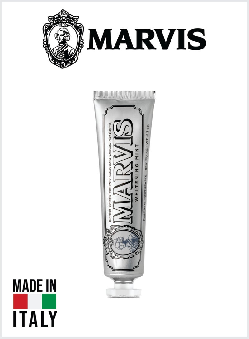Marvis Whitening Mint Toothpaste, Intense Fresh Breath, Plaque & Cavity Protection 85ML