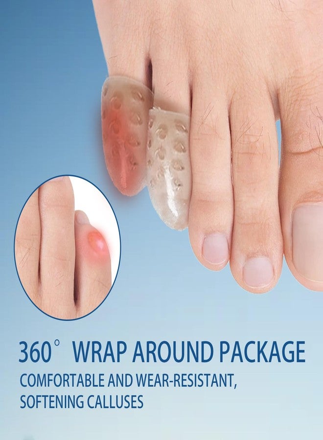 DMwespe 30 Pcs Anti-Friction Silicone Toe Protector, Breathable Soft Clear Gel Toe Covers Caps Guards for Men Women, Toe Sleeves for Corns, Blisters and Pain Relief, 6 Pcs Big Size + 24 Pcs little Size - Image 3